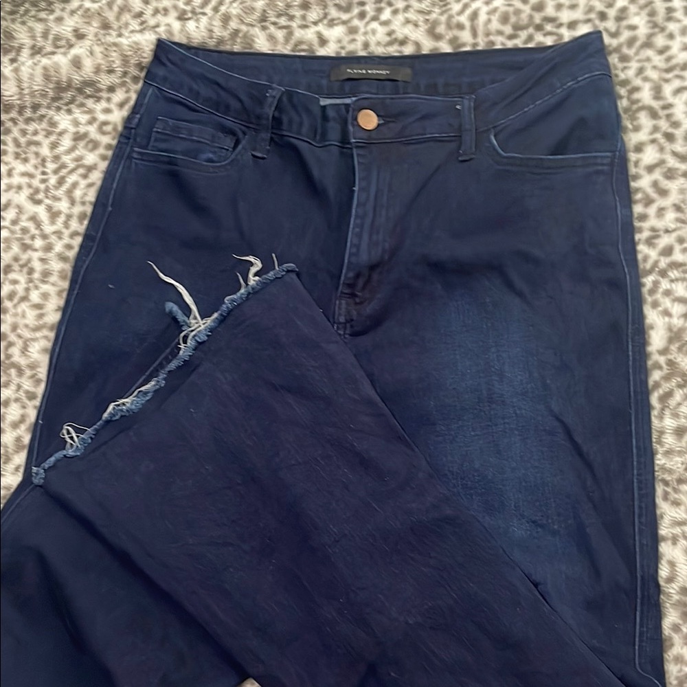Flying Monkey Blue Flare Wide Leg Jeans